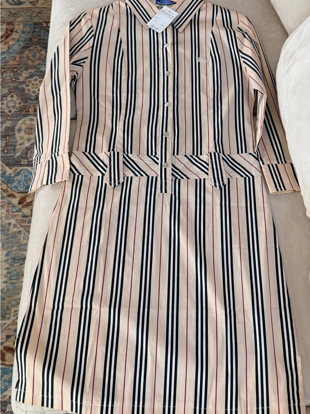 NWT Burberry Shirt Dress in Nova Check Colors - Picture 11 of 12